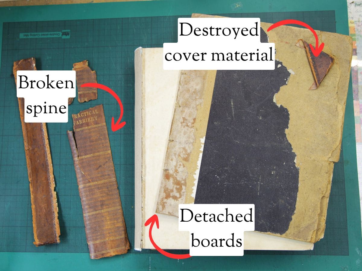 How do I assess my book for repair?