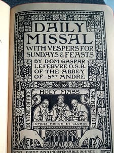The frontispiece for the St. Andrew's Daily Missal